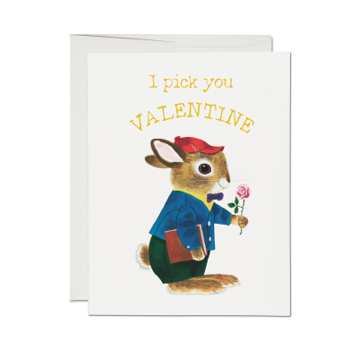 Pick You Valentine Card|Red Cap Cards