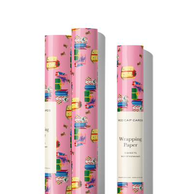 Mice And Presents Holiday Wrap Roll|Red Cap Cards