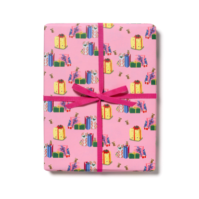 Mice And Presents Holiday Wrap|Red Cap Cards