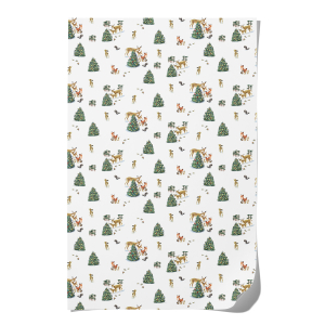 Forest Christmas Holiday Wrap|Red Cap Cards