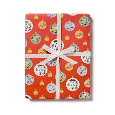 Mice Ornaments Holiday Wrap|Red Cap Cards