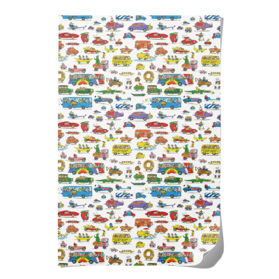 Busytown Cars Wrap|Red Cap Cards