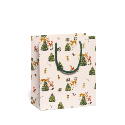 Peaceful Critters Holiday Medium Bag|Red Cap Cards