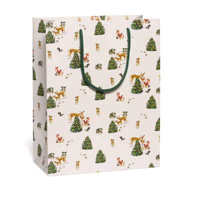 Peaceful Critters Holiday Large Bag|Red Cap Cards