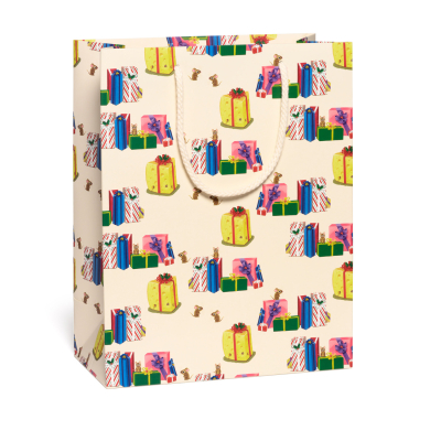 Mice And Presents Holiday Large Bag|Red Cap Cards