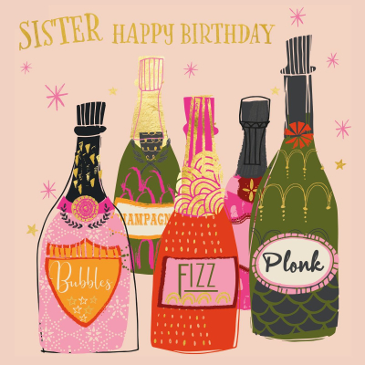 Birthday Bubbly Sister