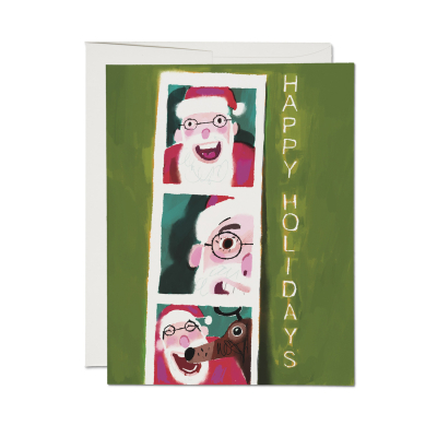 Santa Photo Booth Holiday Card|Red Cap Cards