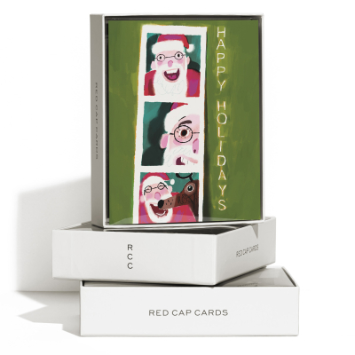 Santa Photo Booth Holiday Boxed Set|Red Cap Cards