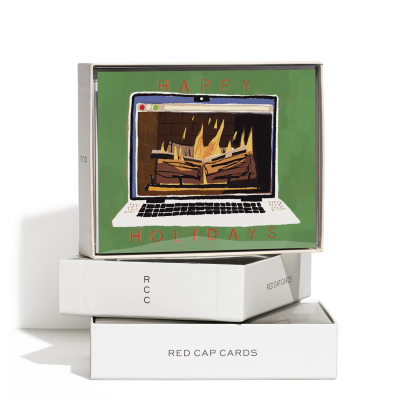 Fireplace Glow Holiday Boxed Set|Red Cap Cards