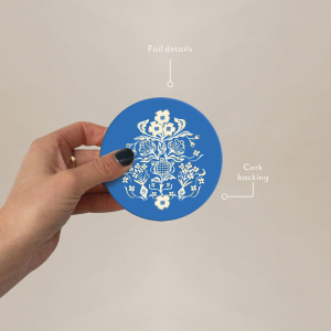 Blue Flower Bouquet Coaster|Seedlings