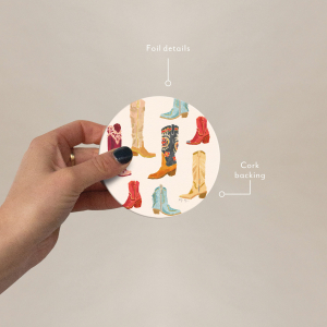 Cowgirl Boots Coaster|Seedlings