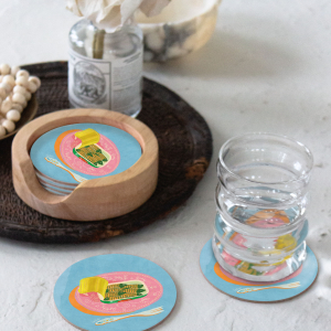 Sardine Plate Round Coaster|Seedlings