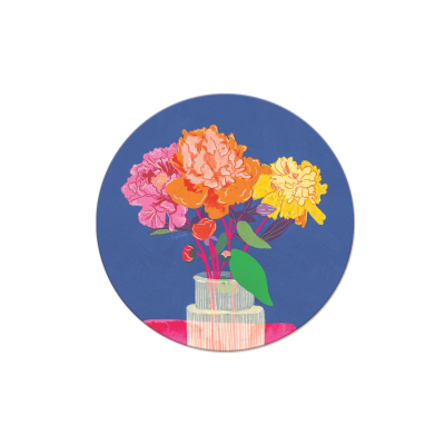 Happiness Round Coaster|Seedlings