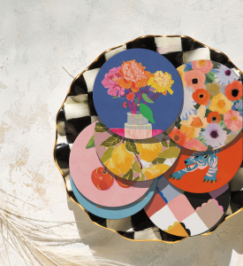 Happiness Round Coaster|Seedlings