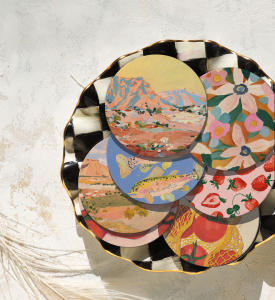 Shadow Rocks Round Coaster|Seedlings