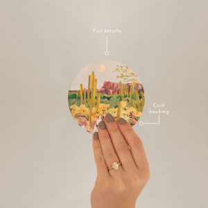 Desert Moonlight Round Coaster|Seedlings