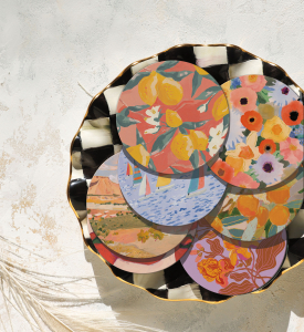 Lemon Drops Round Coaster|Seedlings