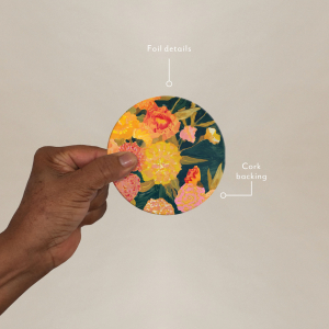 Marigolds Round Coaster|Seedlings