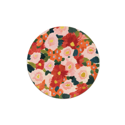 Holiday Floral Round Coaster|Seedlings
