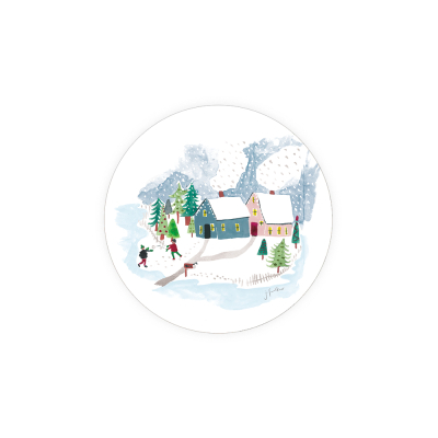 Winter Houses Coaster|Seedlings