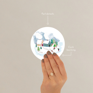 Winter Houses Coaster|Seedlings