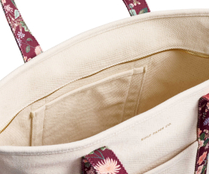 Dahlia Canvas Carry All|Rifle Paper