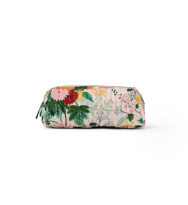 Dahlia Quilted Small Cosmetic Pouch|Rifle Paper