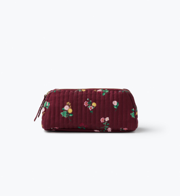 Ditsy Dahlia Quilted Small Cosmetic Pouch|Rifle Paper