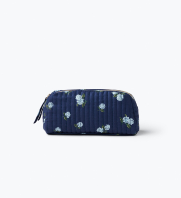 Ditsy Hydrangea Quilted Small Cosmetic Pouch|Rifle Paper
