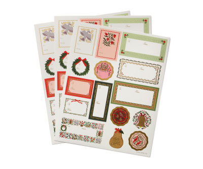 Pack Of 3 Christmastide Stickers & Labels|Rifle Paper