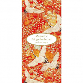 MAGNETIC NOTEPAD Kimono Cranes