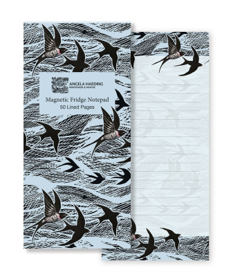MAGNETIC NOTEPAD Swallows And Sea