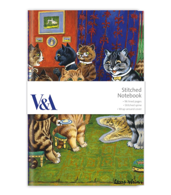 NOTEBOOK Stitched Louis Wain Cats