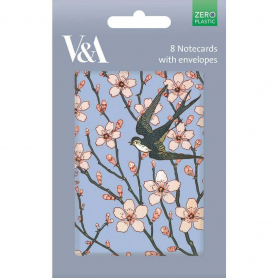 NOTECARD Social Almond Blossom And Swallow