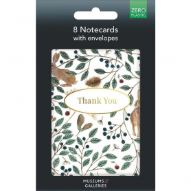 NOTECARD Social Hares And Berries