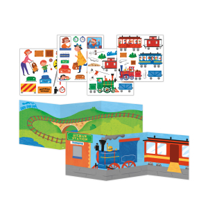 Train Time Reusable Sticker Tote|Peaceable Kingdom