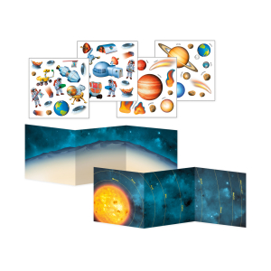 Space Adventure Reusable Sticker Tote|Peaceable Kingdom