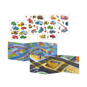 Cars And Trucks Reusable Sticker Tote|Peaceable Kingdom