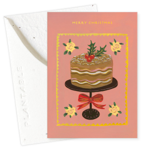 Christmas Cake Holiday Mini Card|Seedlings