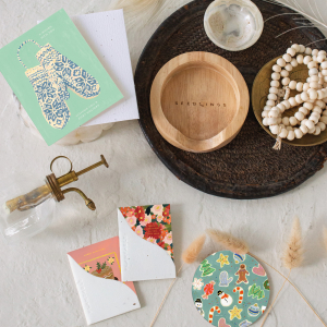 Holiday Floral Holiday Mini Card|Seedlings