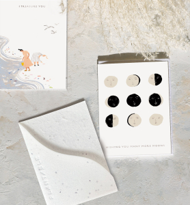 Many Moons Sprouts Mini Card|Seedlings