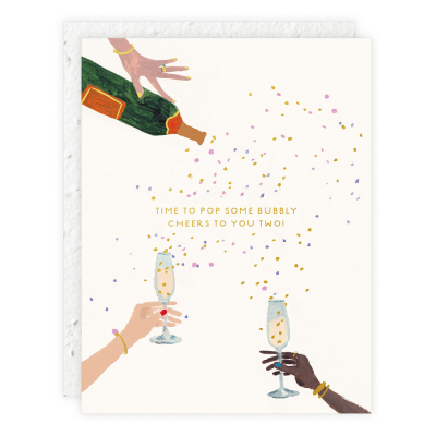 Pop Some Bubbly Sprouts Mini Card|Seedlings