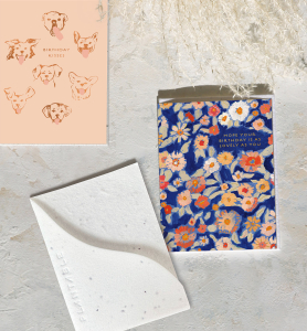 Wildflower Floral Sprouts Mini Card|Seedlings