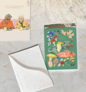 Shrooms Sprouts Mini Card|Seedlings