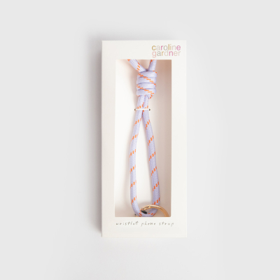 Lilac And Orange Cord Short Phone Strap|Caroline Gardner