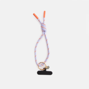 Lilac And Orange Cord Short Phone Strap|Caroline Gardner