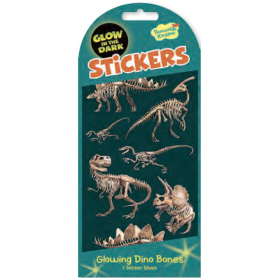 Dino Bones Glow In The Dark Stickers|Peaceable Kingdom