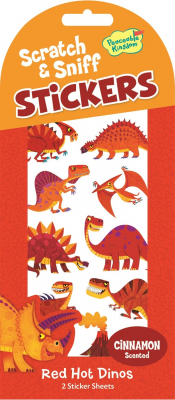 Red Hot Dinos Scratch And Sniff Stickers|Peaceable Kingdom