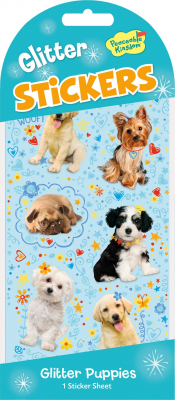 Puppies Glitter Stickers|Peaceable Kingdom