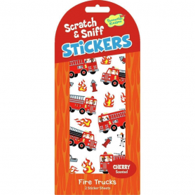 Fire Trucks Scratch And Sniff Stickers|Peaceable Kingdom